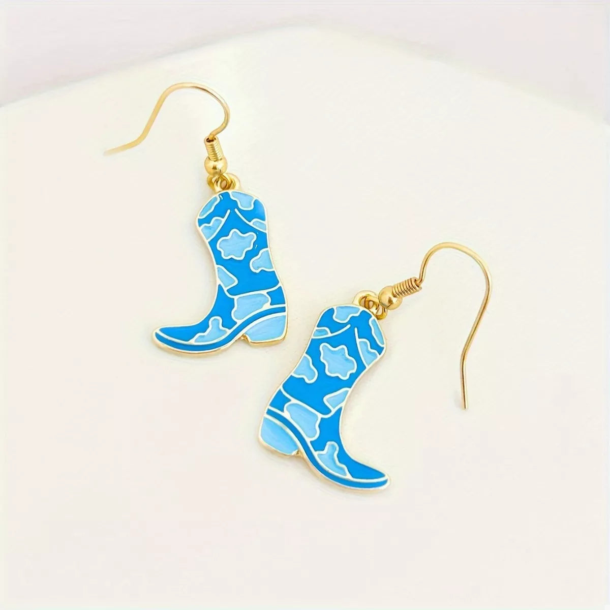 Cowgirl Boot Dangle Earrings