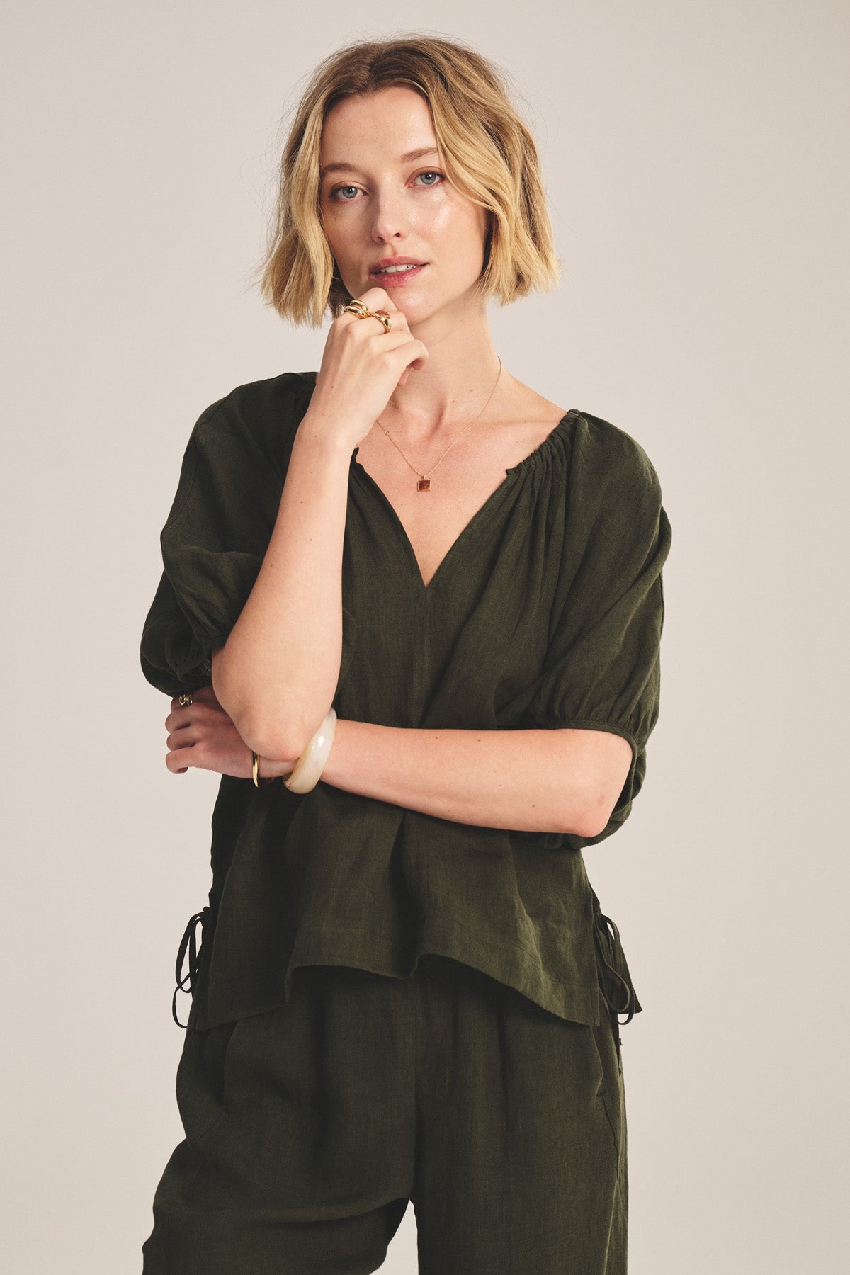 COSETTE LINEN TOP