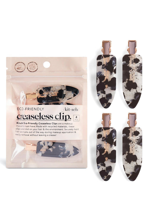 Black Terrazza Creaseless Clips 4pc Set