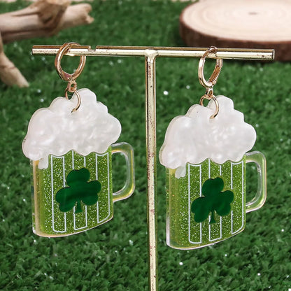 Lucky Clover Dangle Earrings