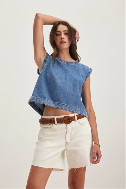 LOREN DENIM TOP
