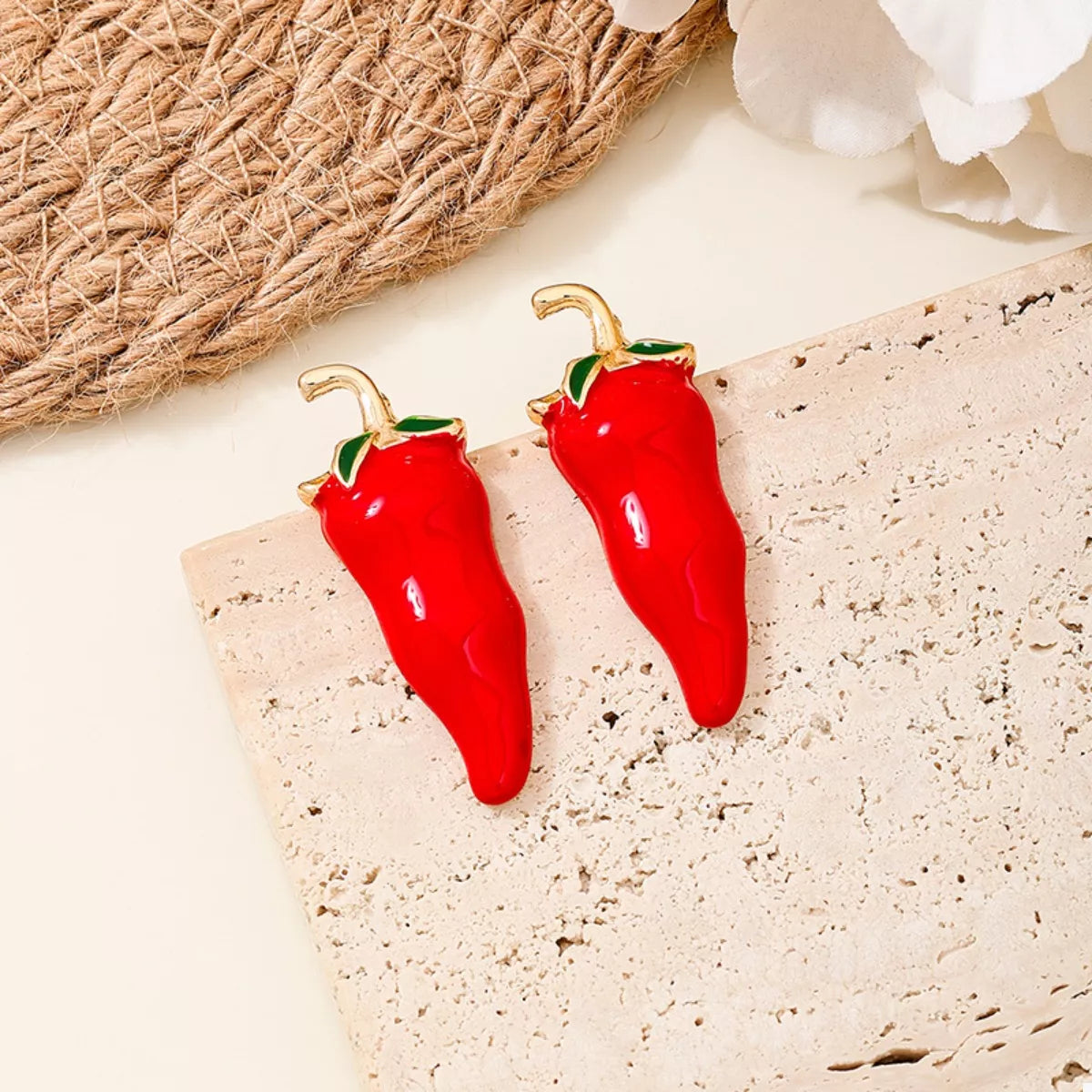 Chili Pepper Stud Earrings
