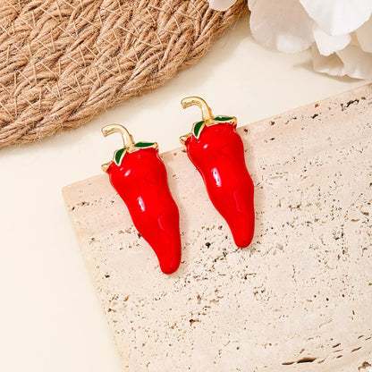 Chili Pepper Stud Earrings