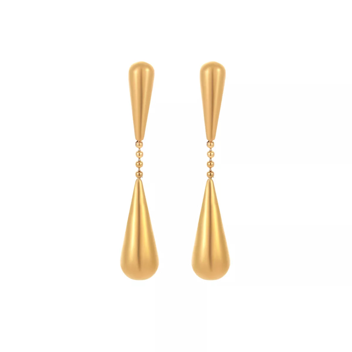 18K Gold-Plated Teardrop Drop Earrings
