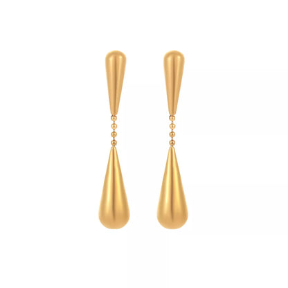 18K Gold-Plated Teardrop Drop Earrings