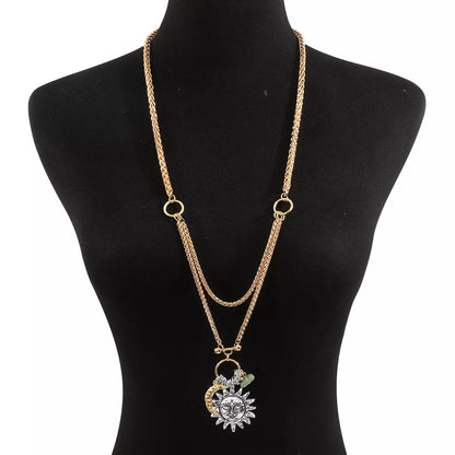 Moon & Sun Pendant Necklace