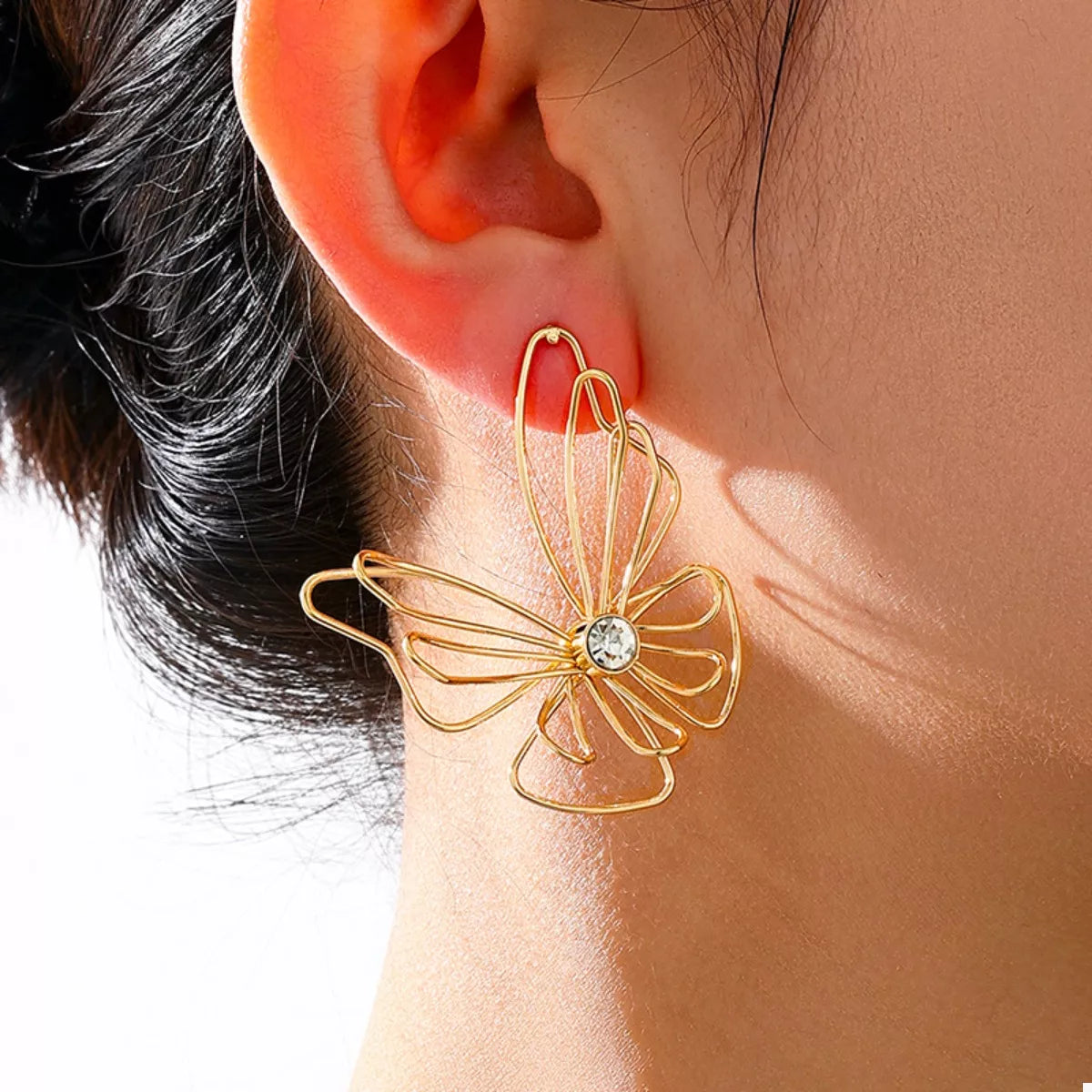 18K Gold-Plated Butterfly Earrings