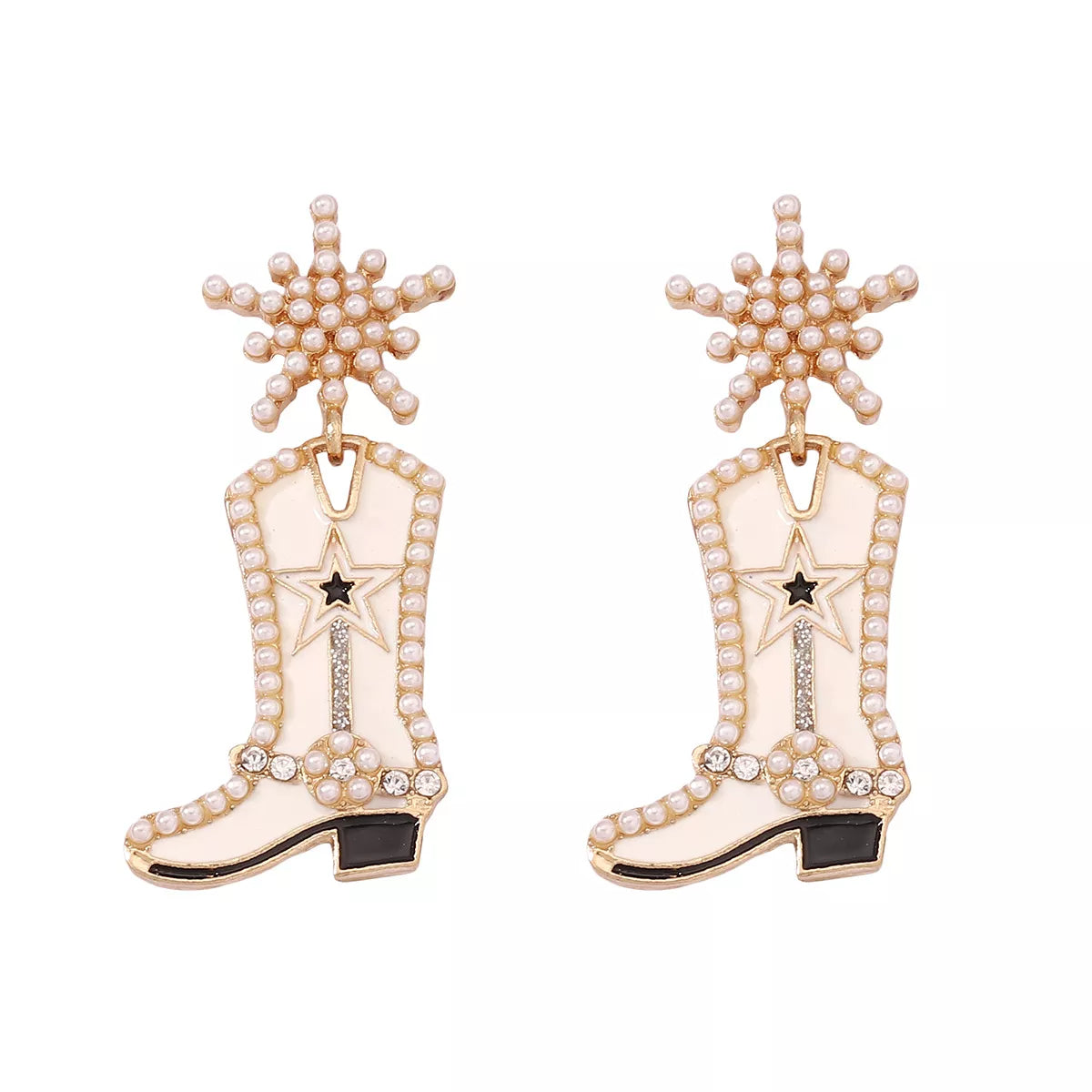 Cowgirl Boot Dangle Earrings