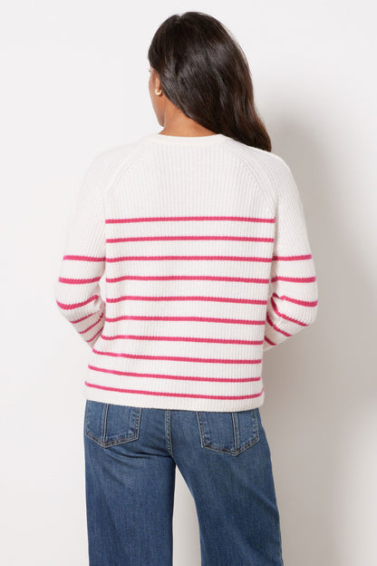 Campbell Cashmere Stripe Pullover