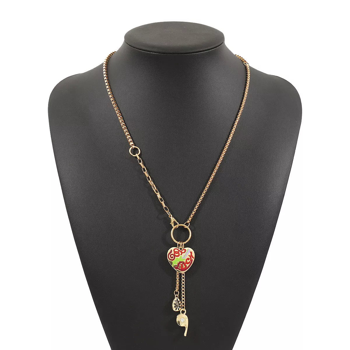18K Gold-Plated Halloween Charm Necklace