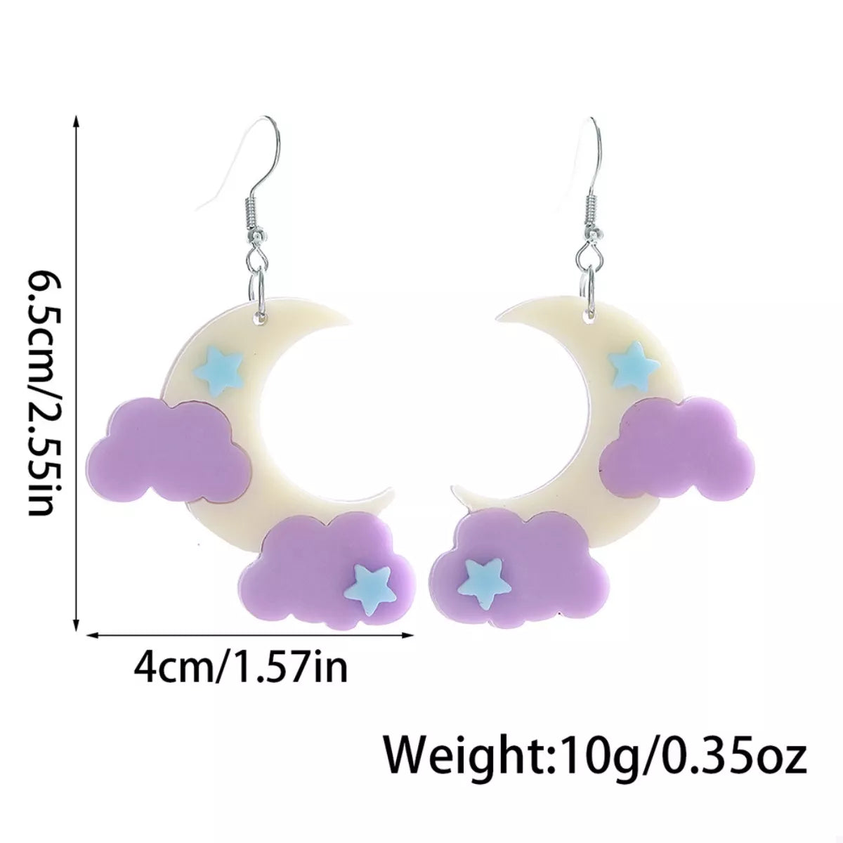 Rainbow Cloud Dangle Earrings