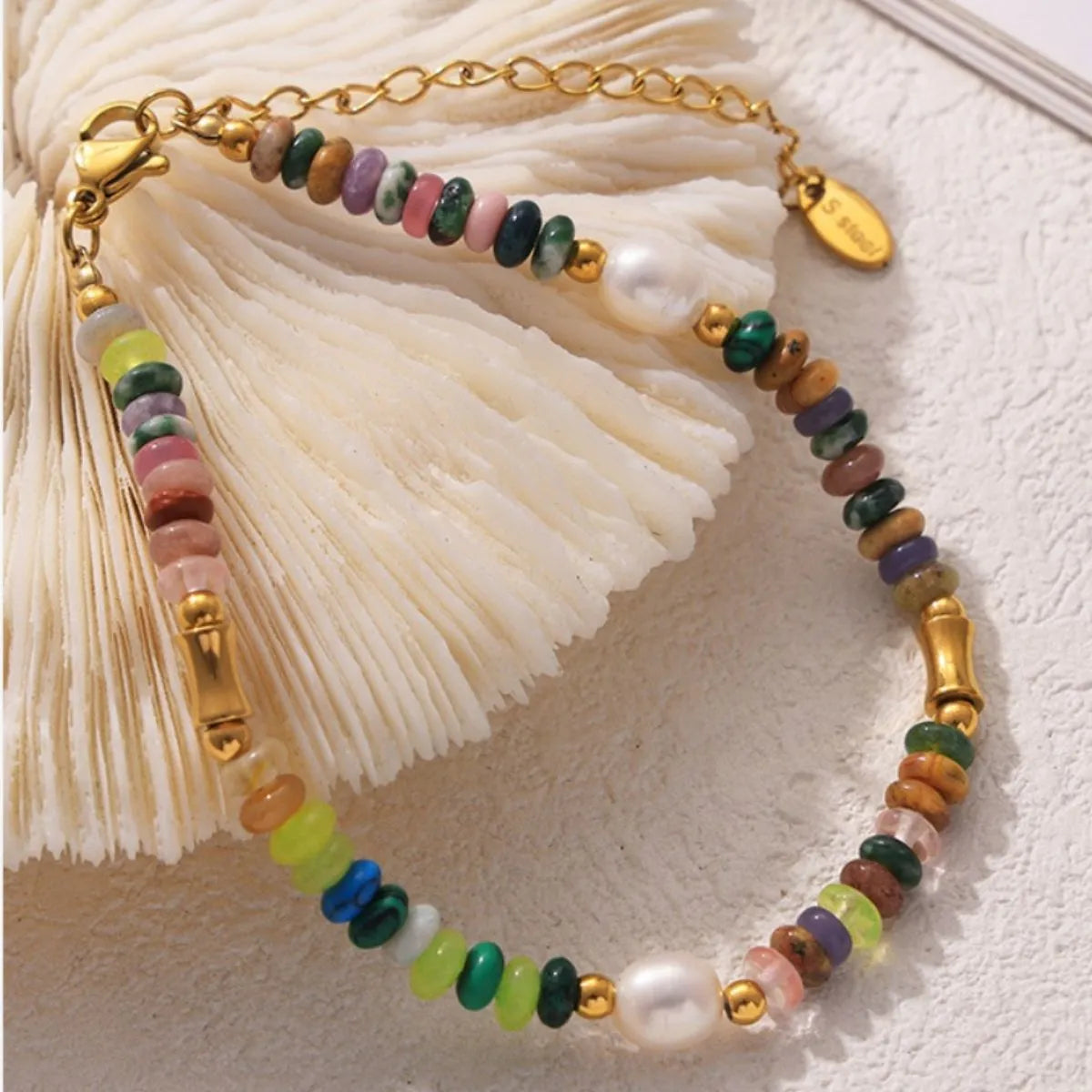 Bohemian Natural Stone Pearl Beaded Jewelry Set