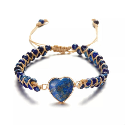 Heart Charm Beaded Bracelet