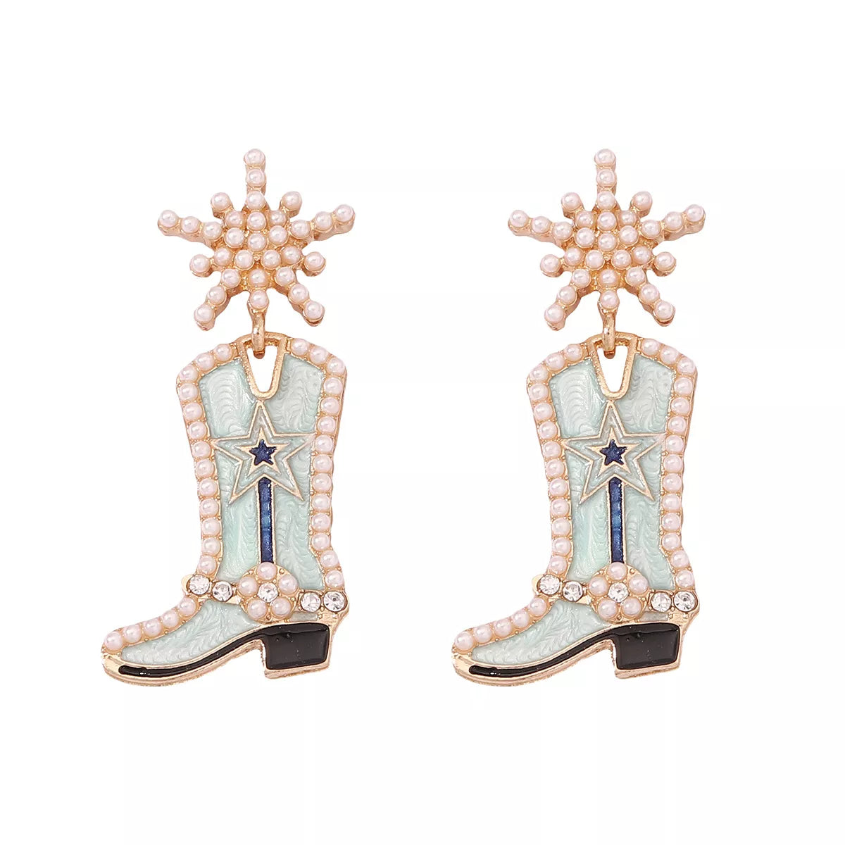 Cowgirl Boot Dangle Earrings