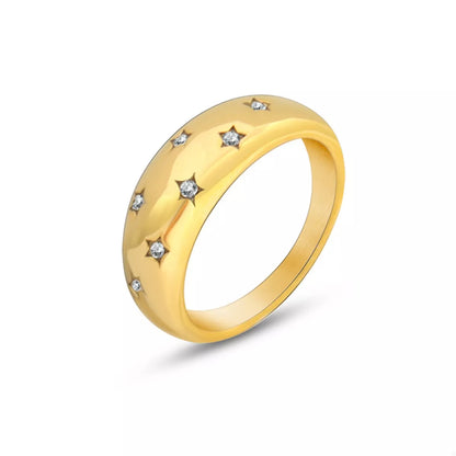 18K Gold-Plated Zircon Ring