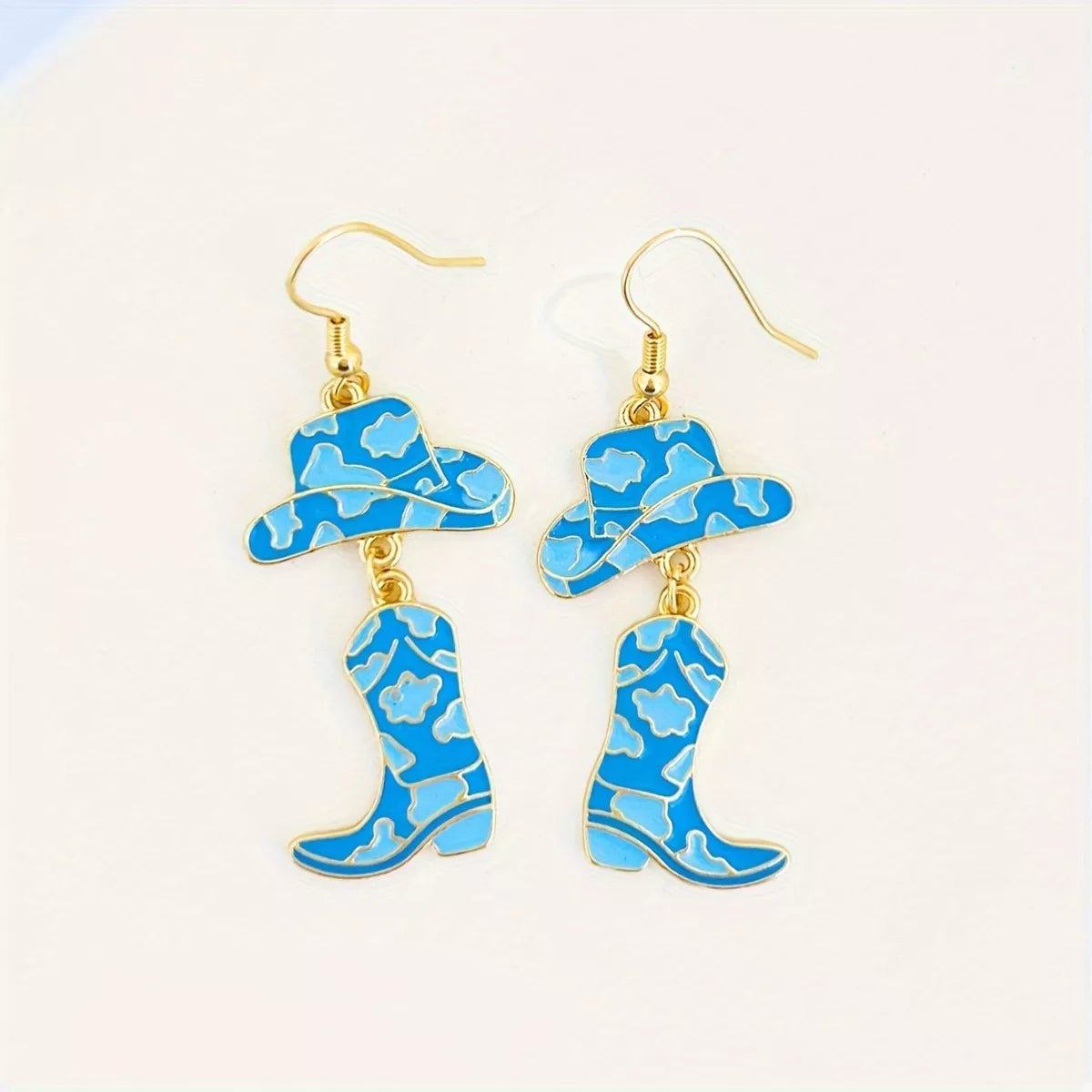 Cowboy Hat and Boot Dangle Earrings