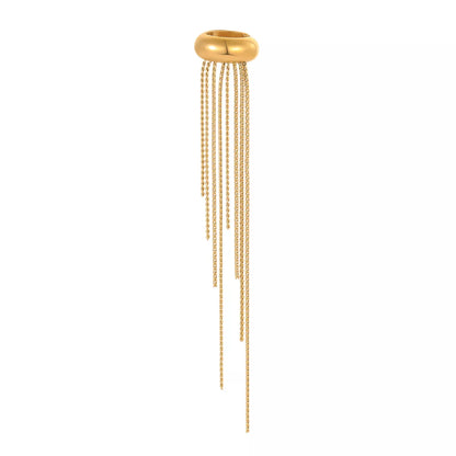 18K Gold-Plated Tassel Ear Cuff Earrings