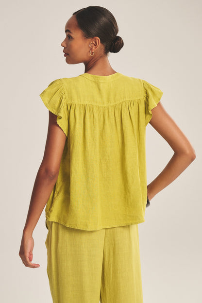 JANEY LINEN TOP