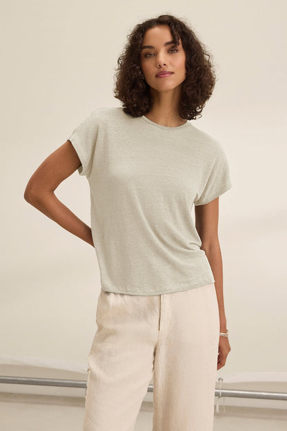 JASMINE LINEN KNIT TEE
