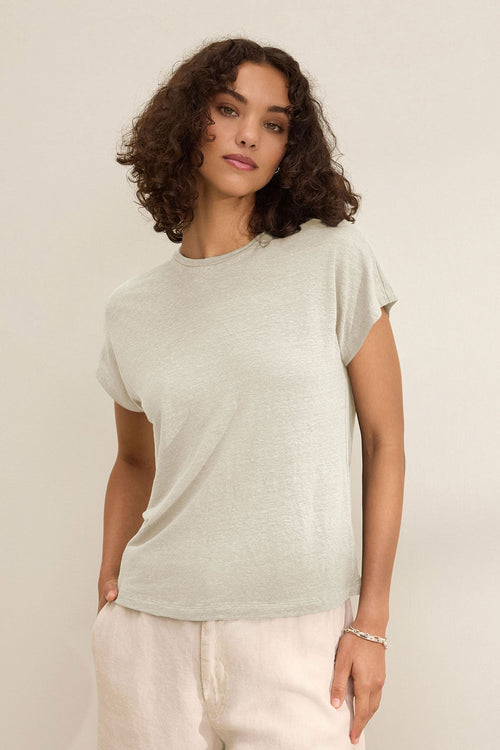 JASMINE LINEN KNIT TEE