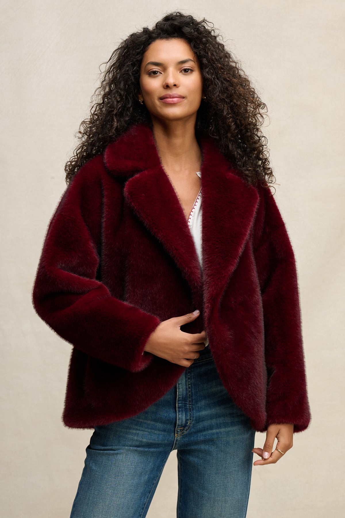 CAROLYN FAUX FUR JACKET