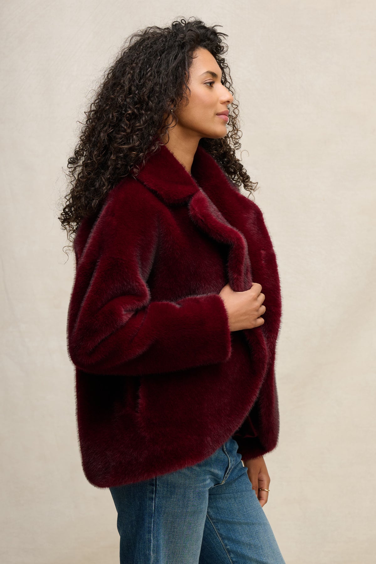 CAROLYN FAUX FUR JACKET