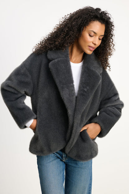 CAROLYN FAUX FUR JACKET