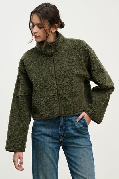 KELLY LUXE SHERPA REVERSIBLE JACKET