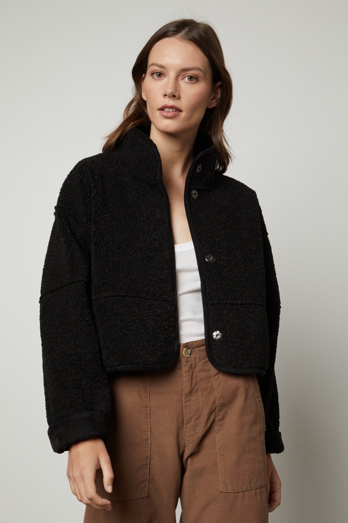 KELLY LUXE SHERPA REVERSIBLE JACKET