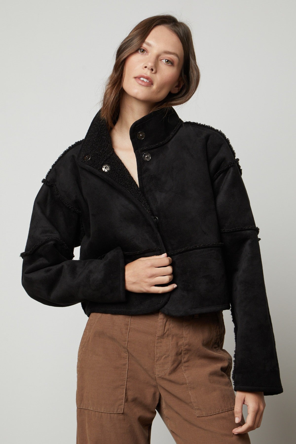 KELLY LUXE SHERPA REVERSIBLE JACKET