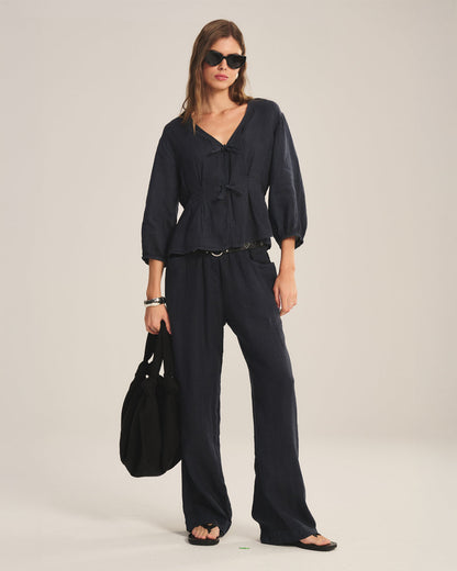 MARTHA LINEN TOP