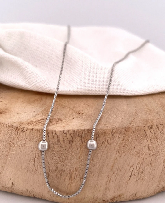 24" Box Chain Threader Necklace