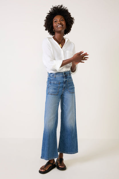 Cropped Sailor Jean