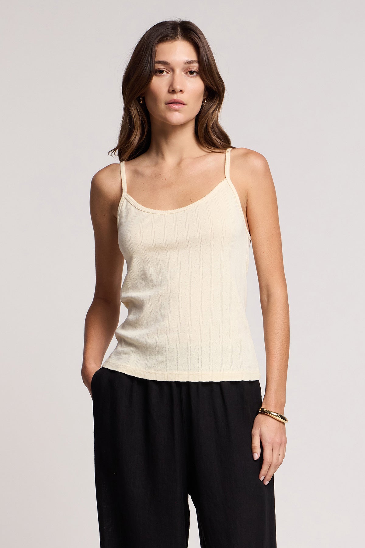 LYNN POINTELLE TANK TOP
