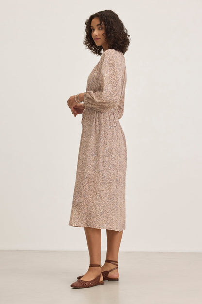 LIMA PRINTED CRINKLE COTTON GAUZE DRESS