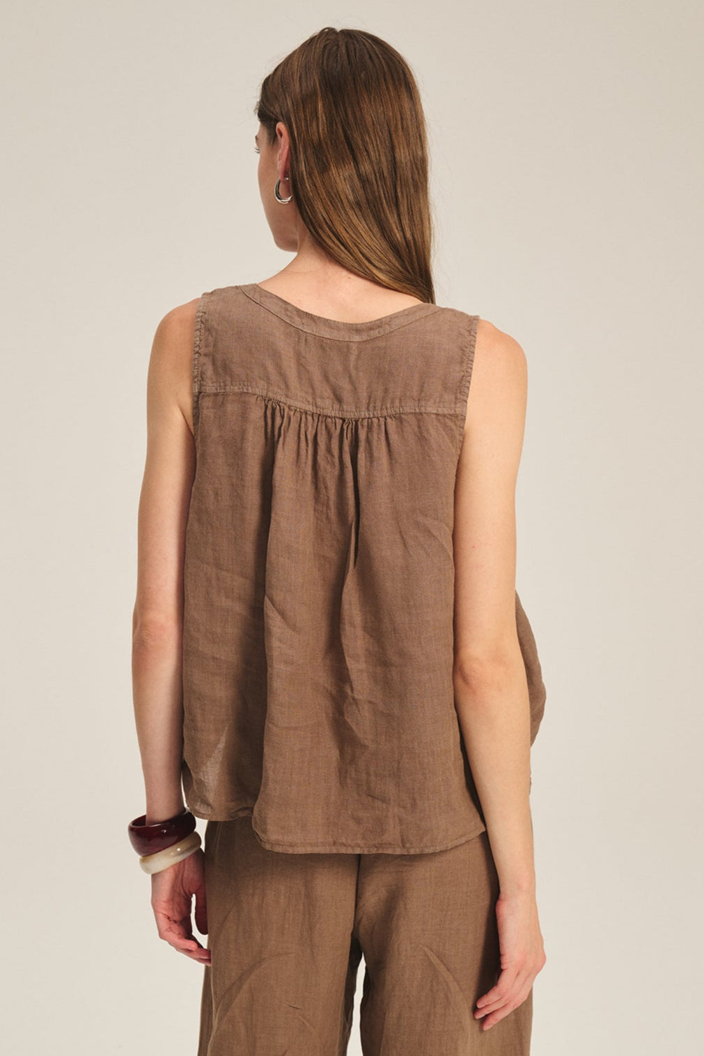 TACY LINEN TANK TOP