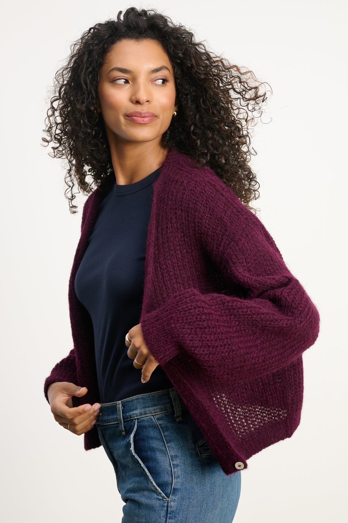 RANYA ALPACA CARDIGAN
