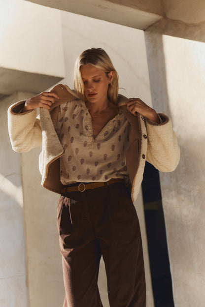AMARA SHERPA REVERSIBLE JACKET
