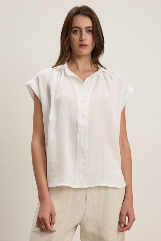 ELOWEN LINEN TOP