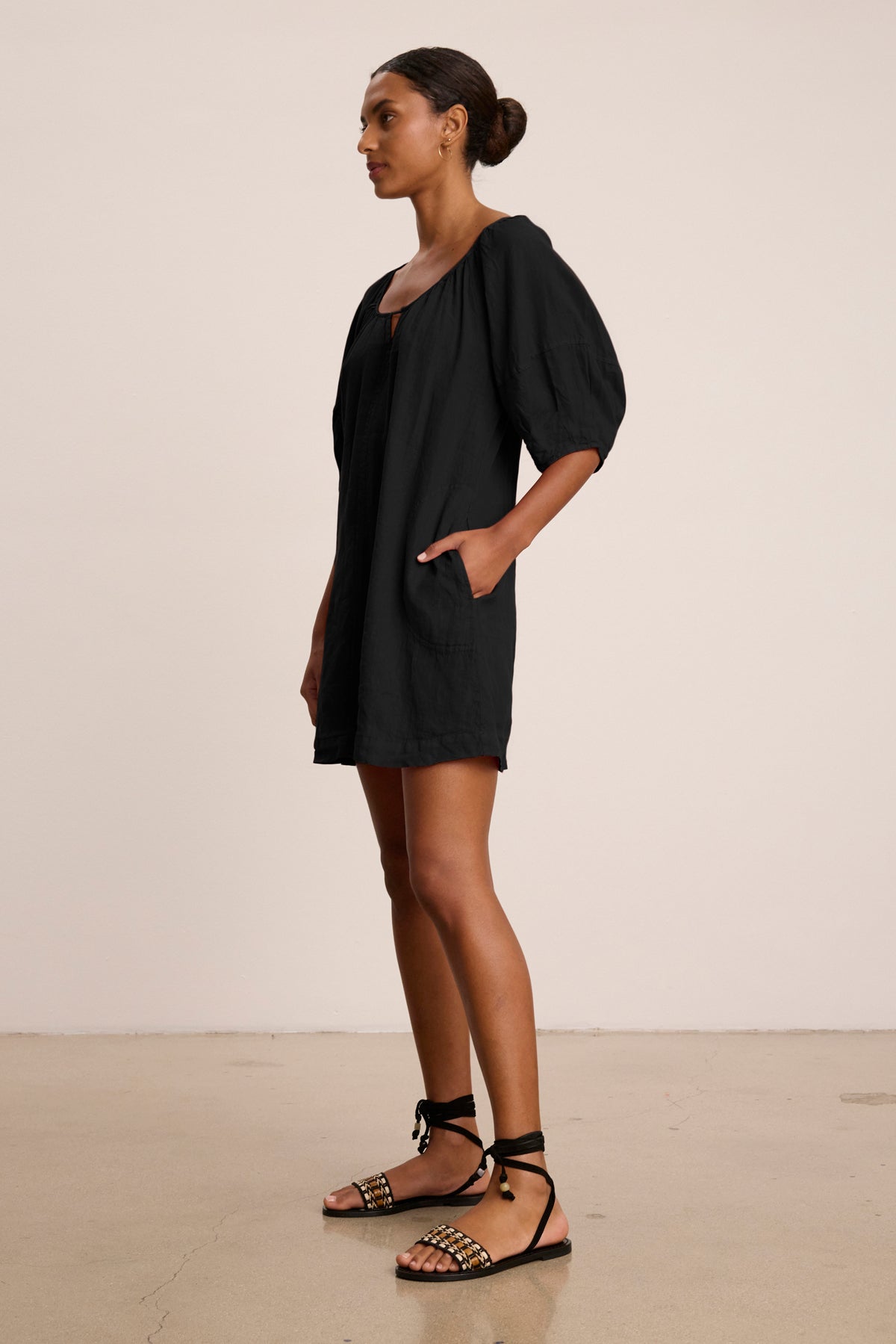 GRETA LINEN DRESS